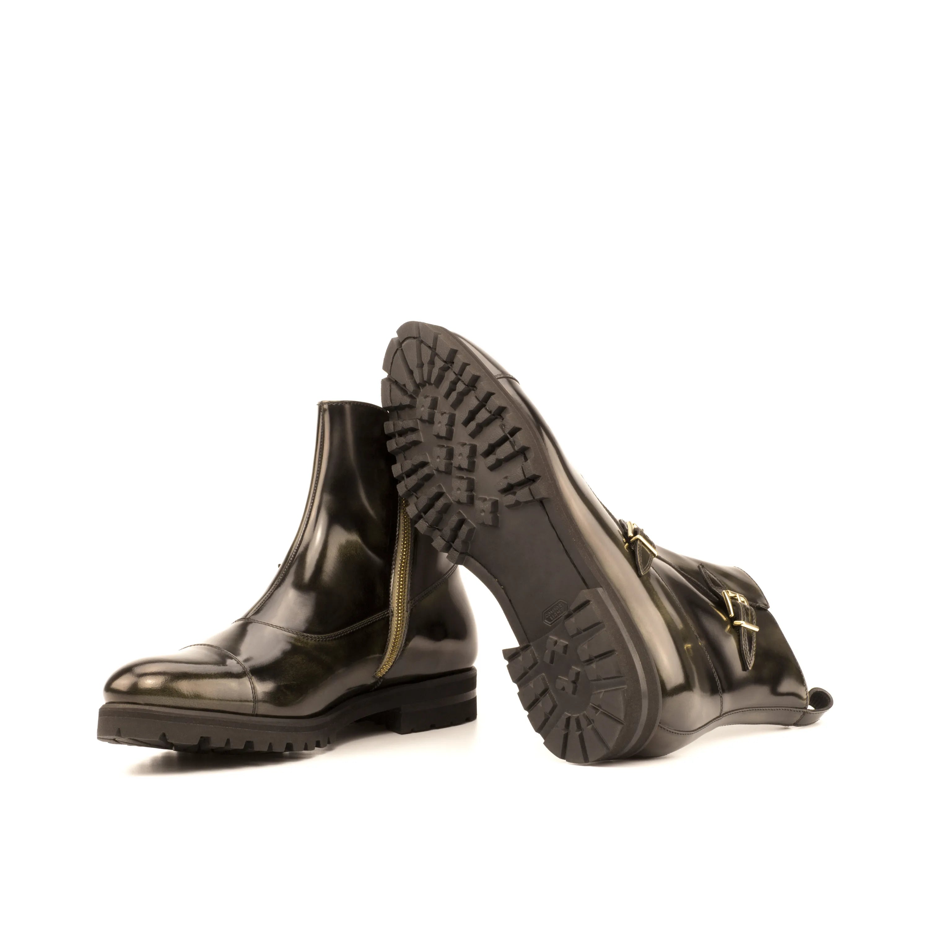 Dark leather ankle boots from Matua Octavian, stylish and versatile footwear
