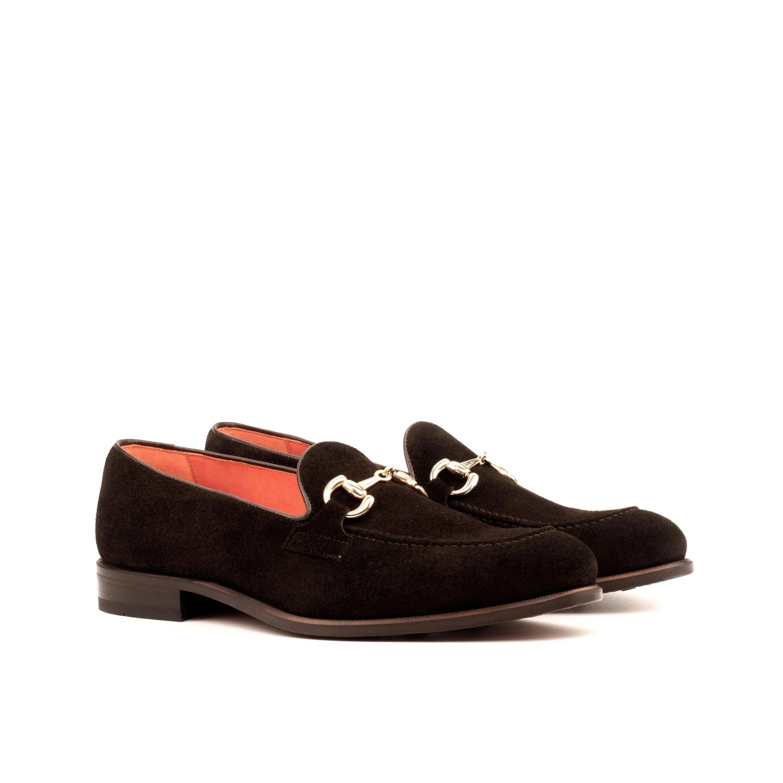 Brown suede Nndee Loafers II, luxury bespoke shoes for men, perfect for stylish executives