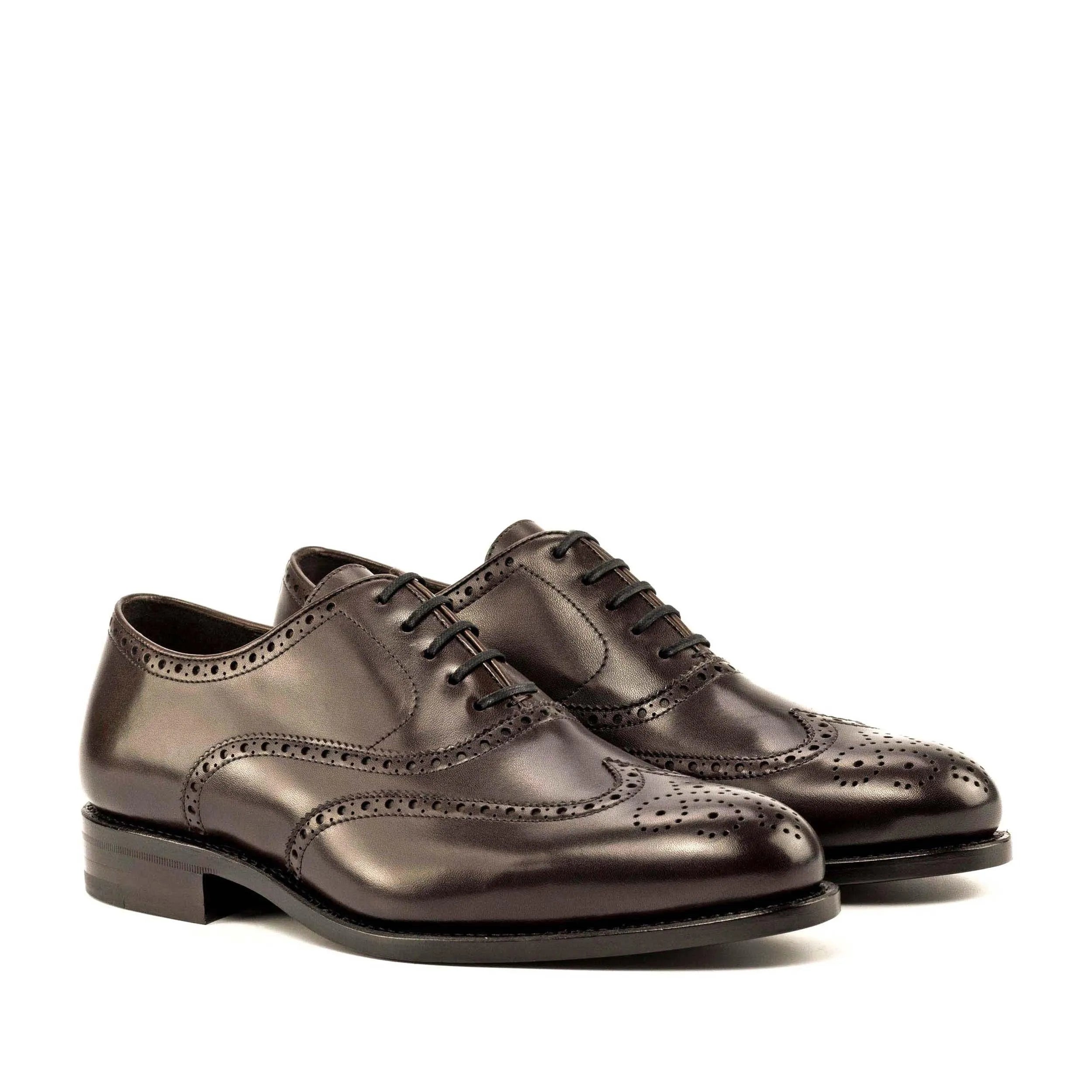 Brown leather wingtip dress shoes, Olivers Full Brogue Shoes in the fast lane of style