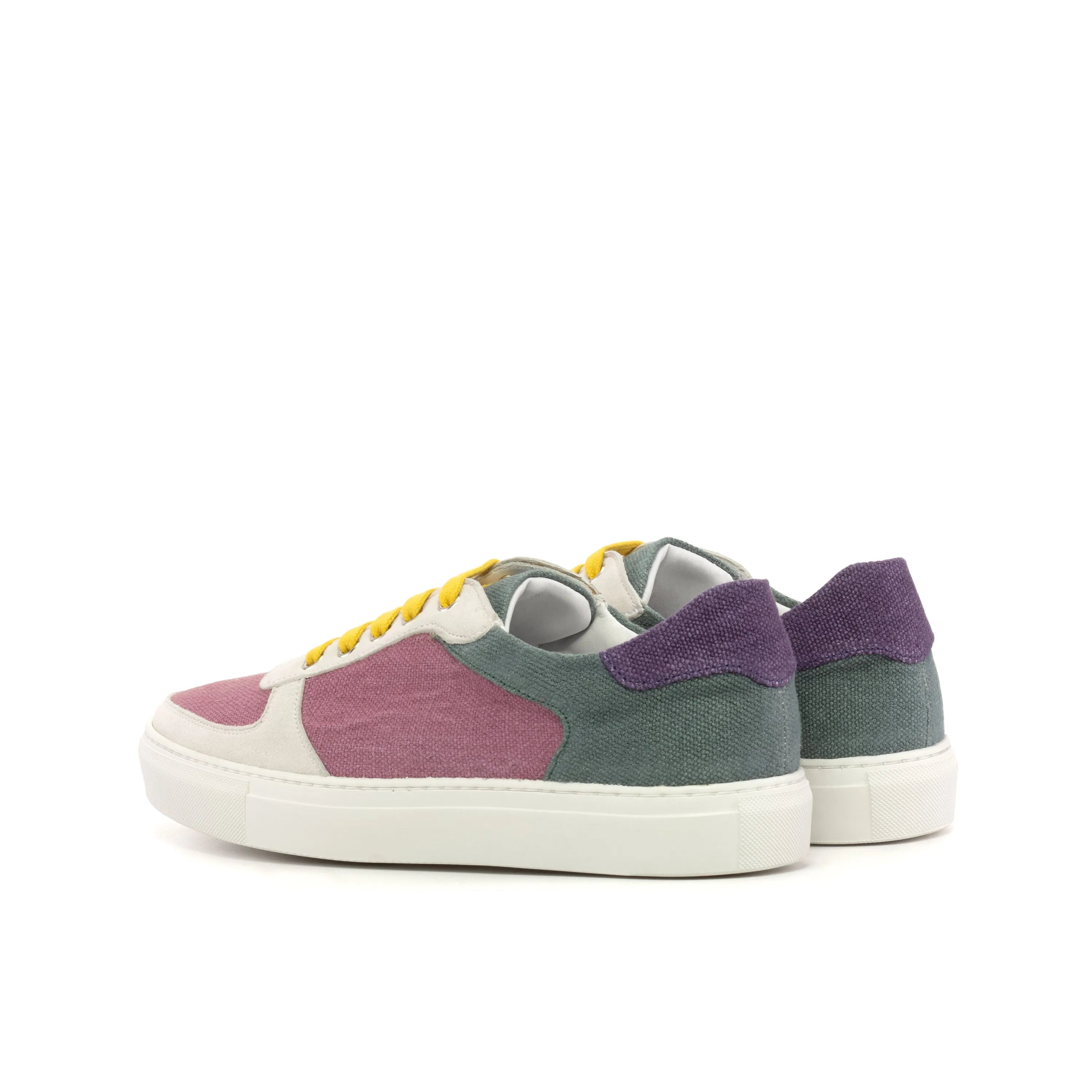 Colorful Ora Low Top Sneakers, a stylish choice in luxury bespoke shoes for men