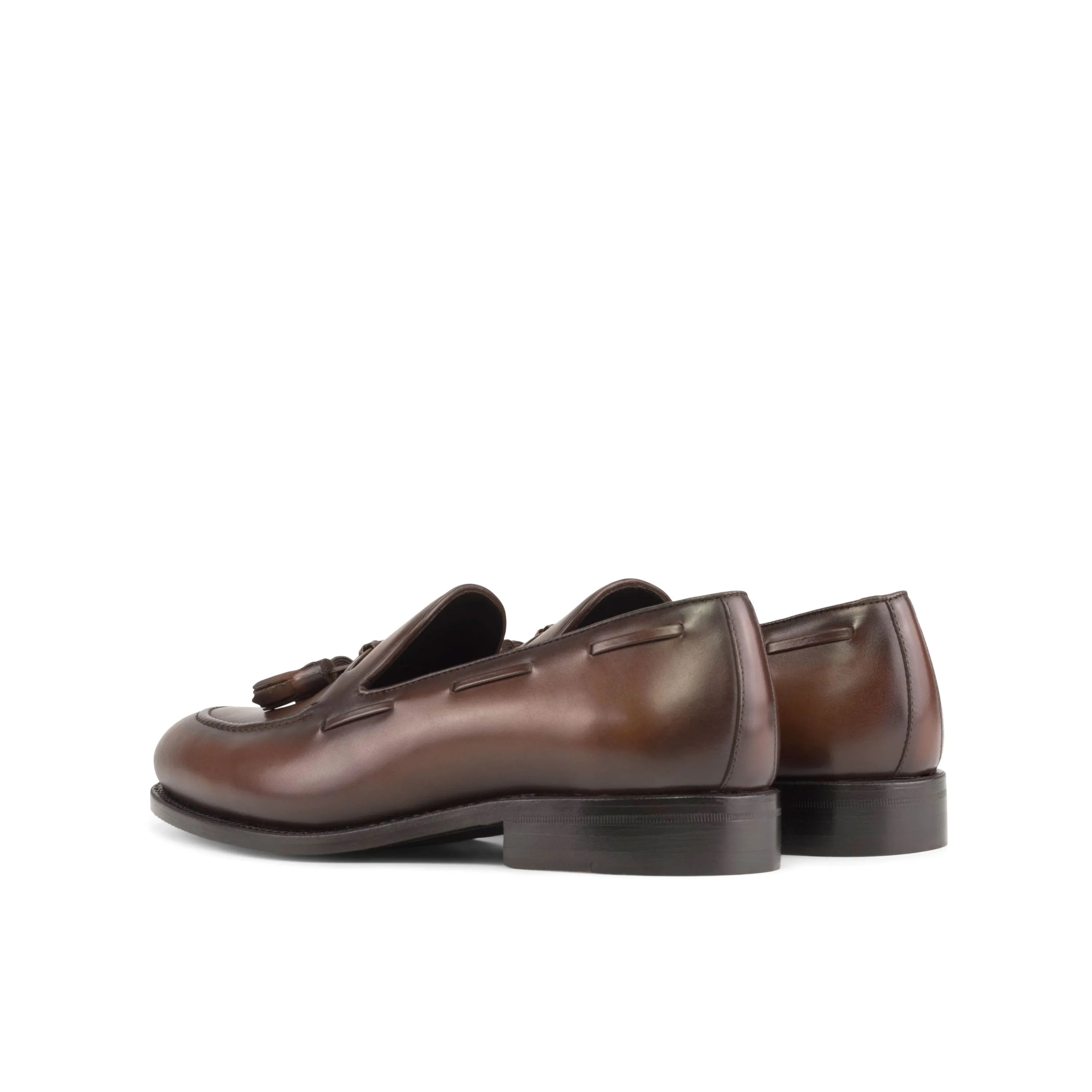 Brown leather tassel loafers named Orlan Loafers for stylish business days in the fast lane