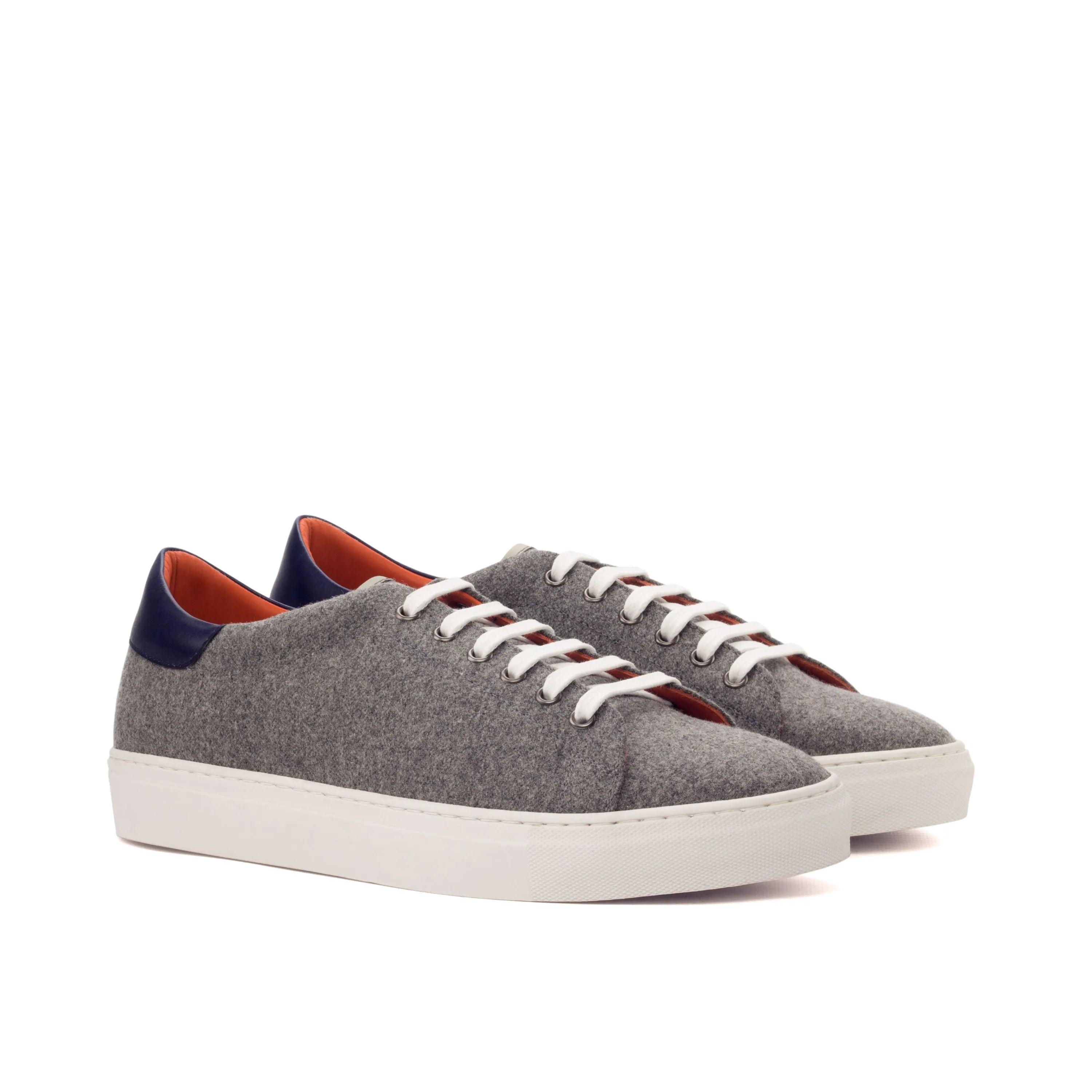Gray wool Paldo Trainer Sneakers designed for comfort and style in a cupsole trainer