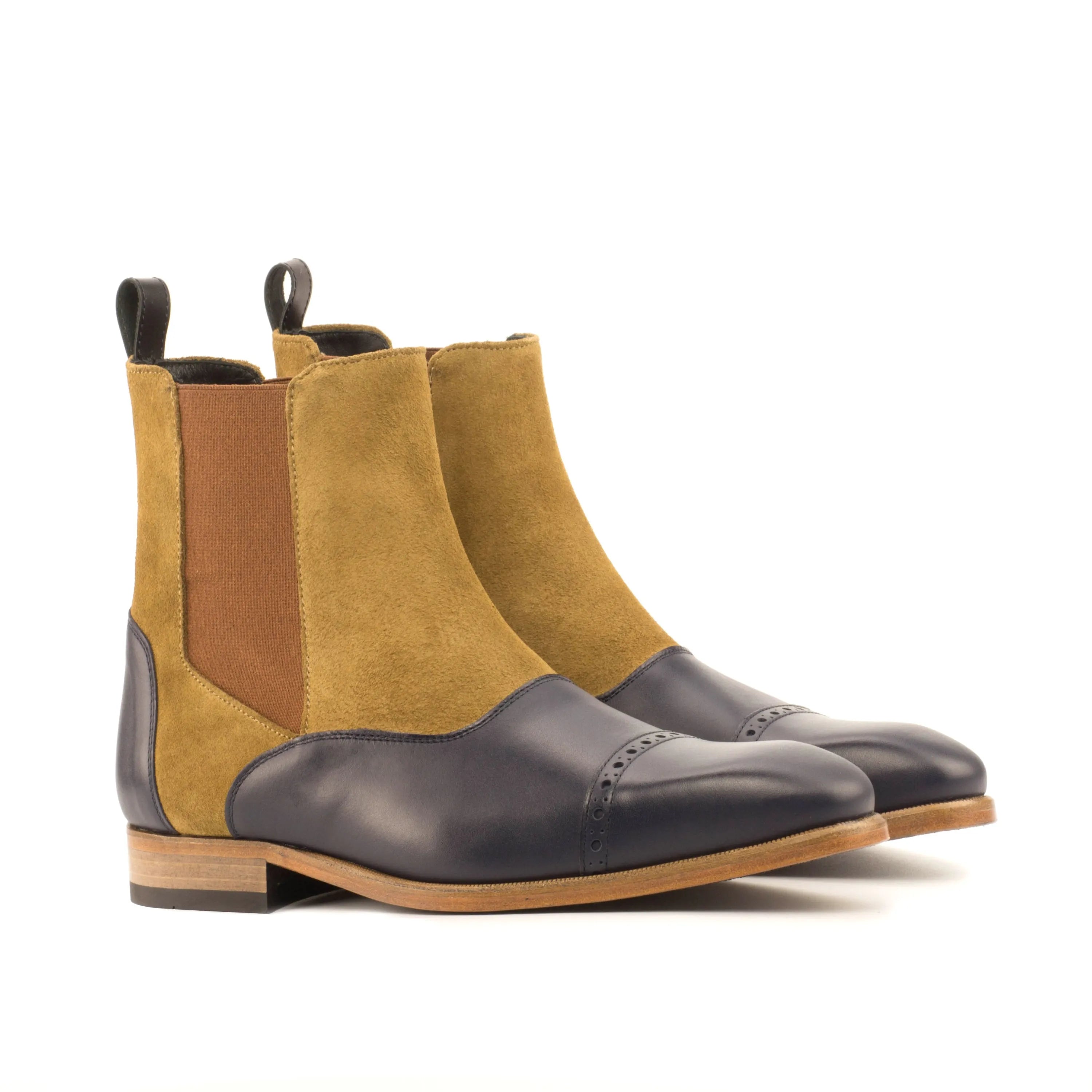 Two-toned leather Prevenzano Chelsea Boots for stylish, contemporary footwear choices