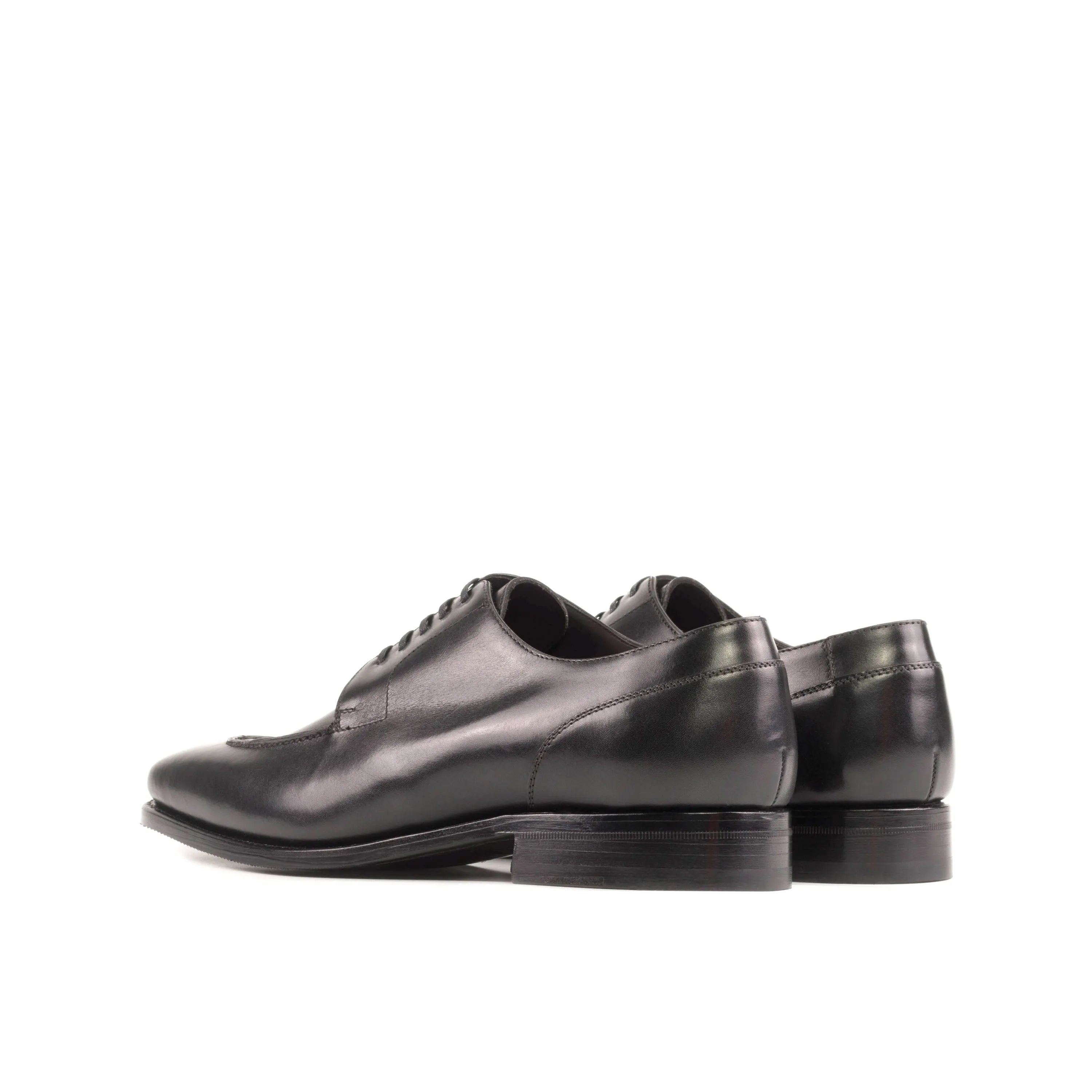 Pair of black leather Rocco Derby Split Toe dress shoes from Fast Lane collection