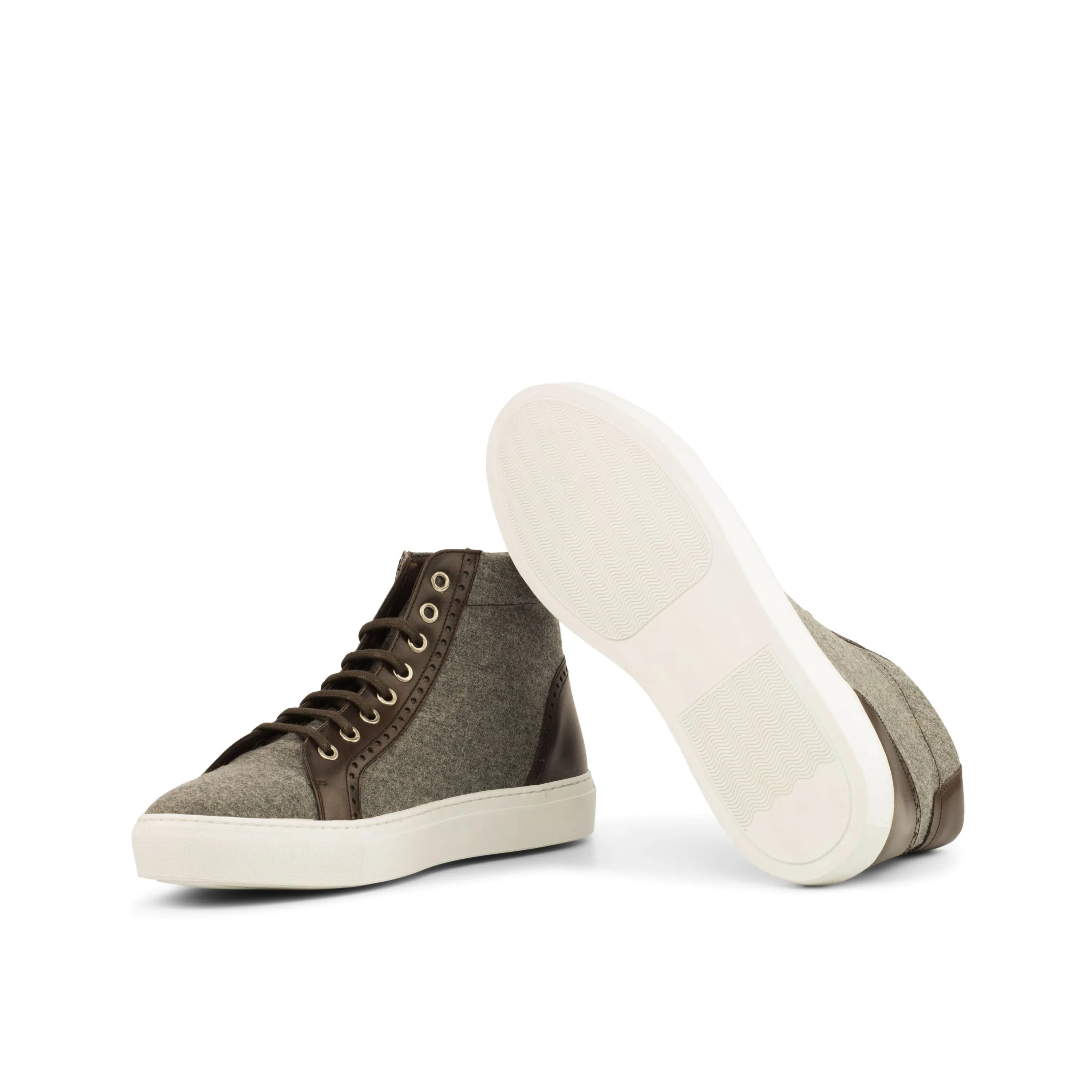Olive green RQ72 High Kicks Sneakers showcasing a stylish high-top design