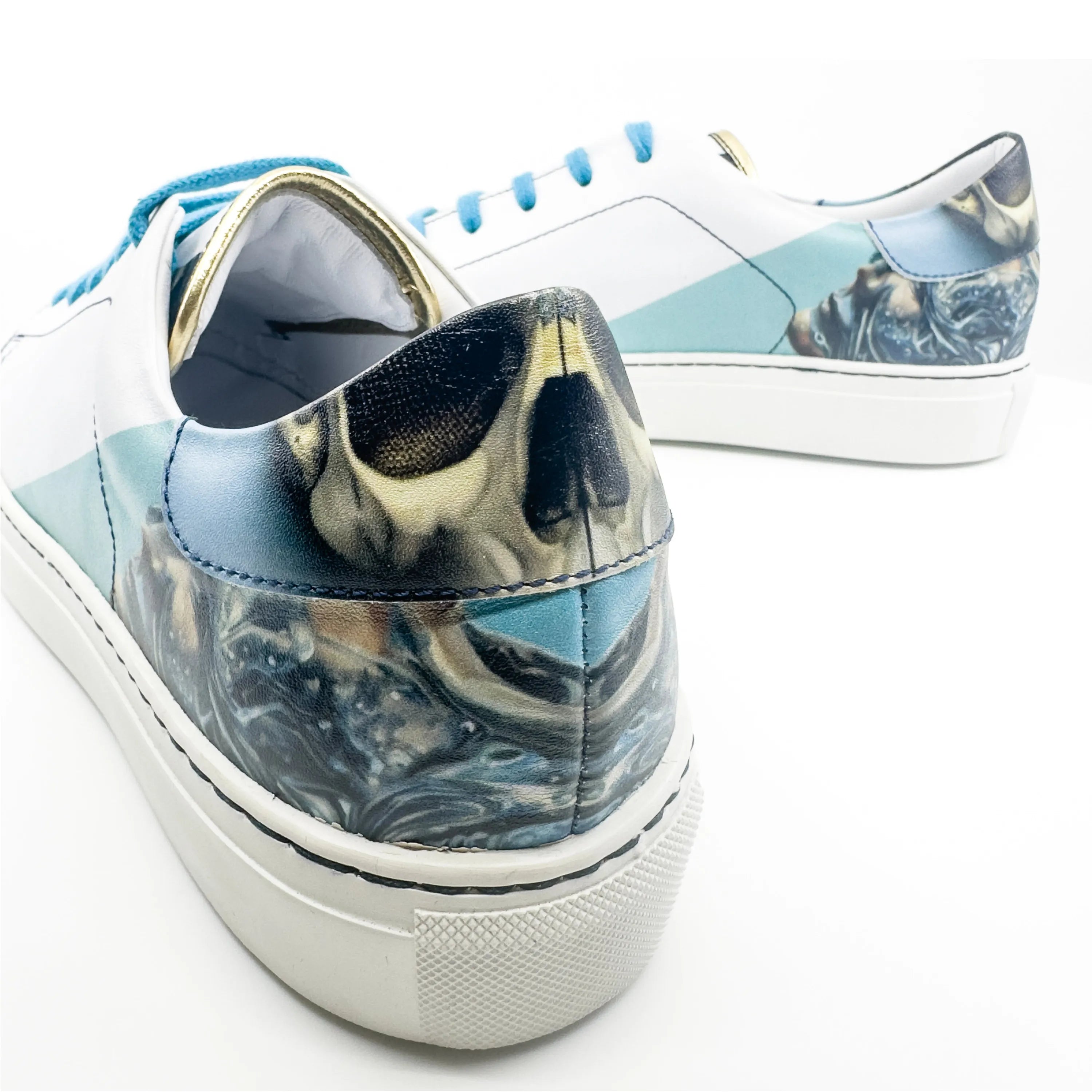 Skull-printed Sentinal Trainer Sneaker perfect for stylish and edgy footwear choices