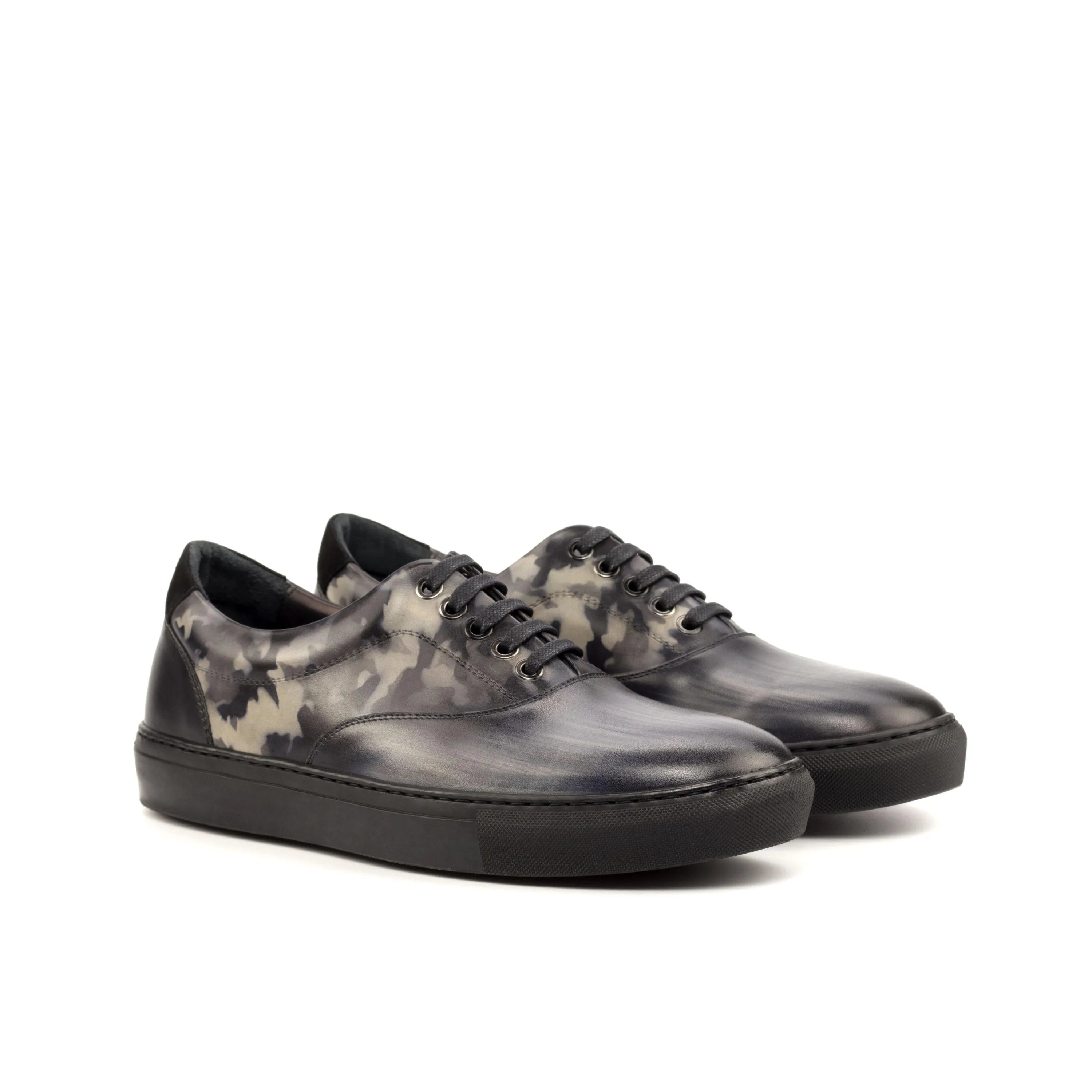 Camouflage leather Sita Top Sider Patina Sneaker, stylish patina shoes for casual wear