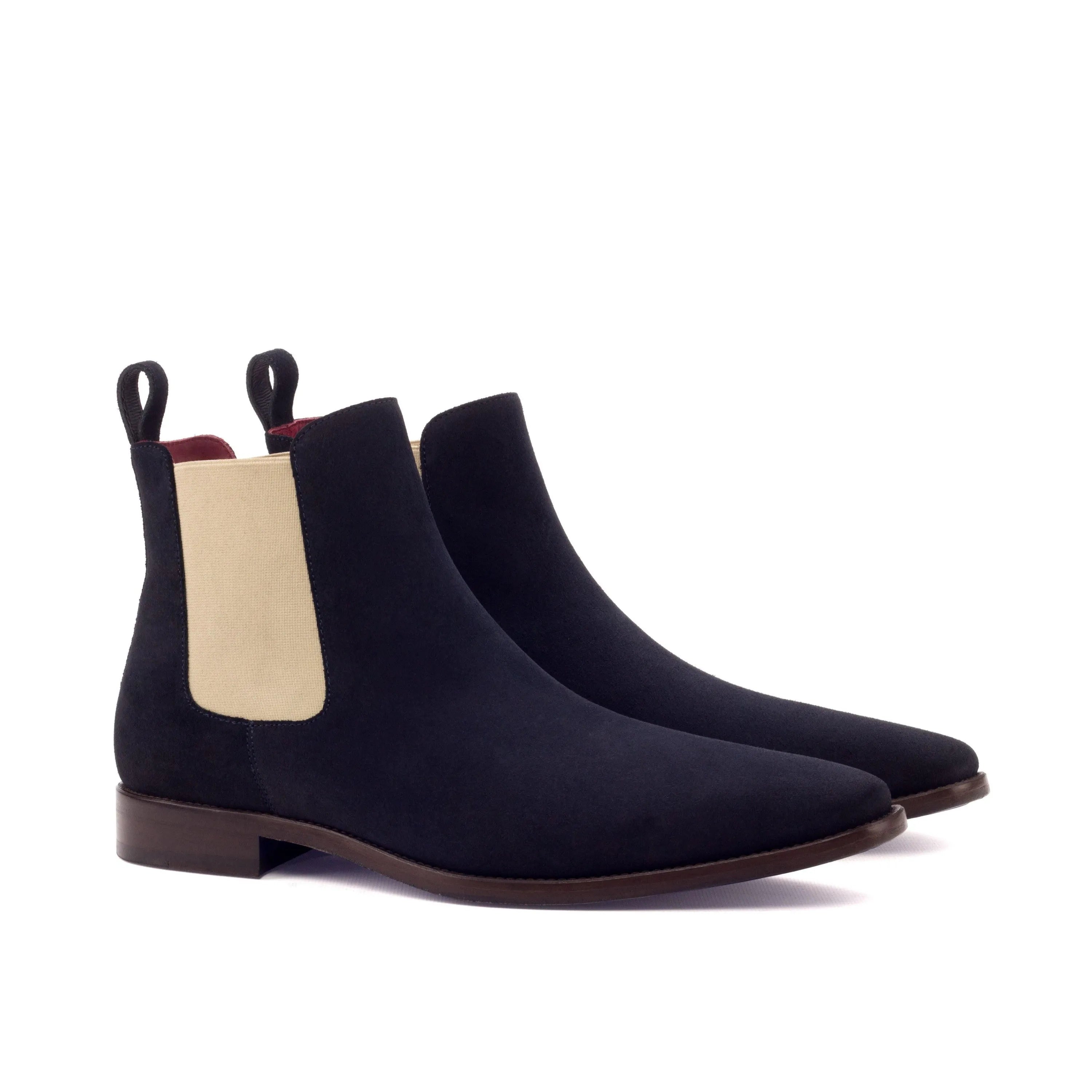 Pair of black Star Chelsea Suede Boots showcasing classic style and versatile design