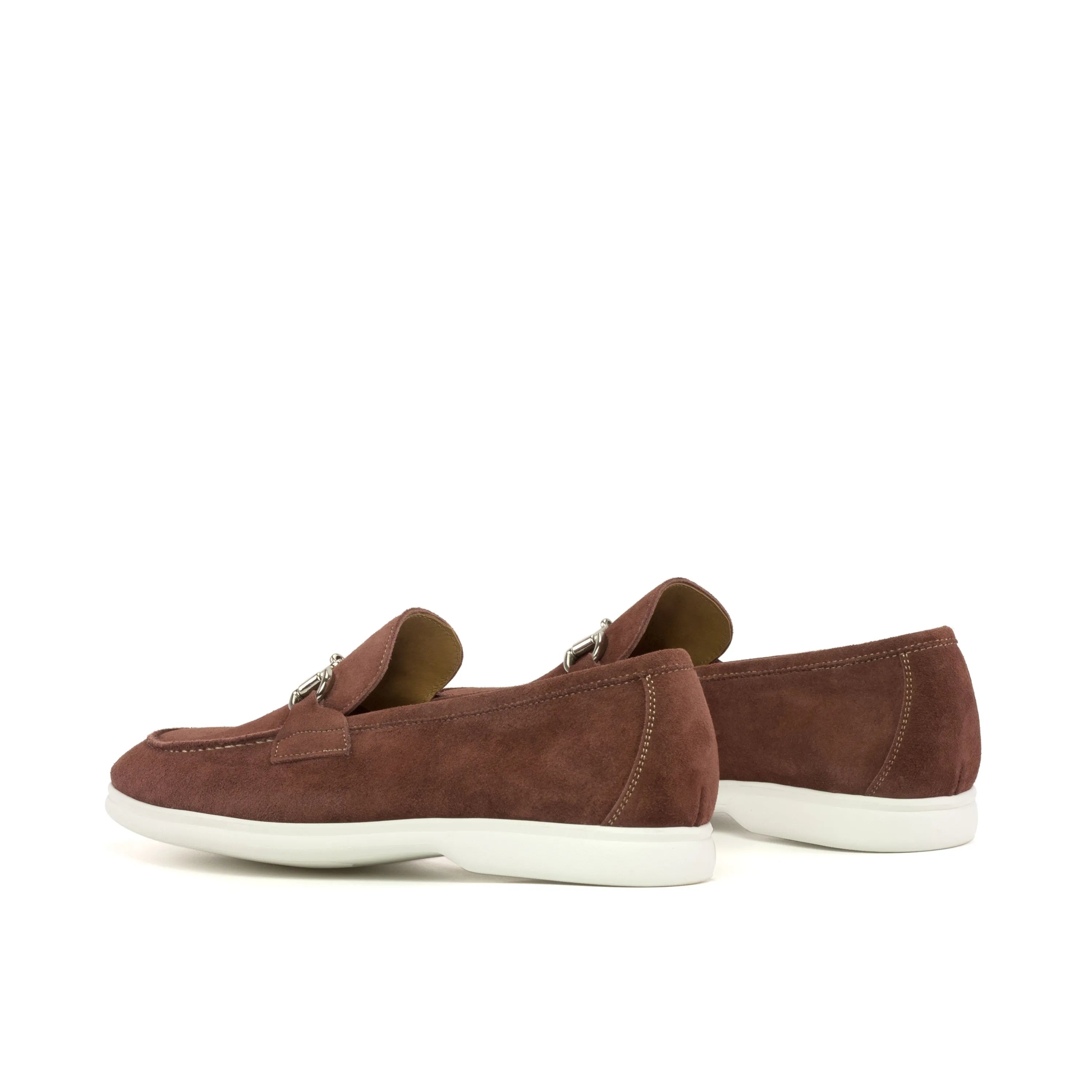 Pair of brown suede loafers from Teo Moc Flex Shoes, ideal for stylish comfort