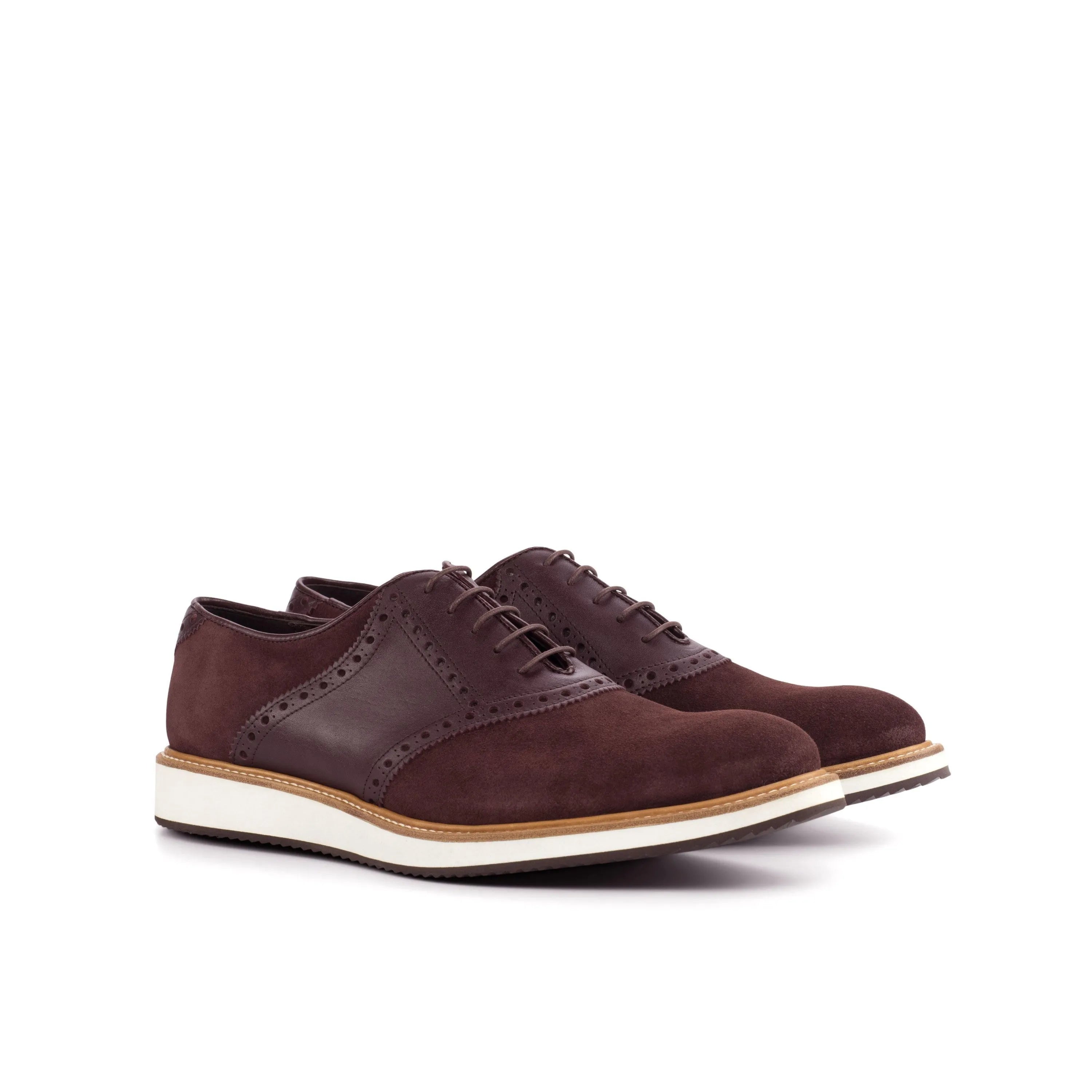 Burgundy TR91 Saddle Shoes II showcasing stylish and classic saddle shoe design