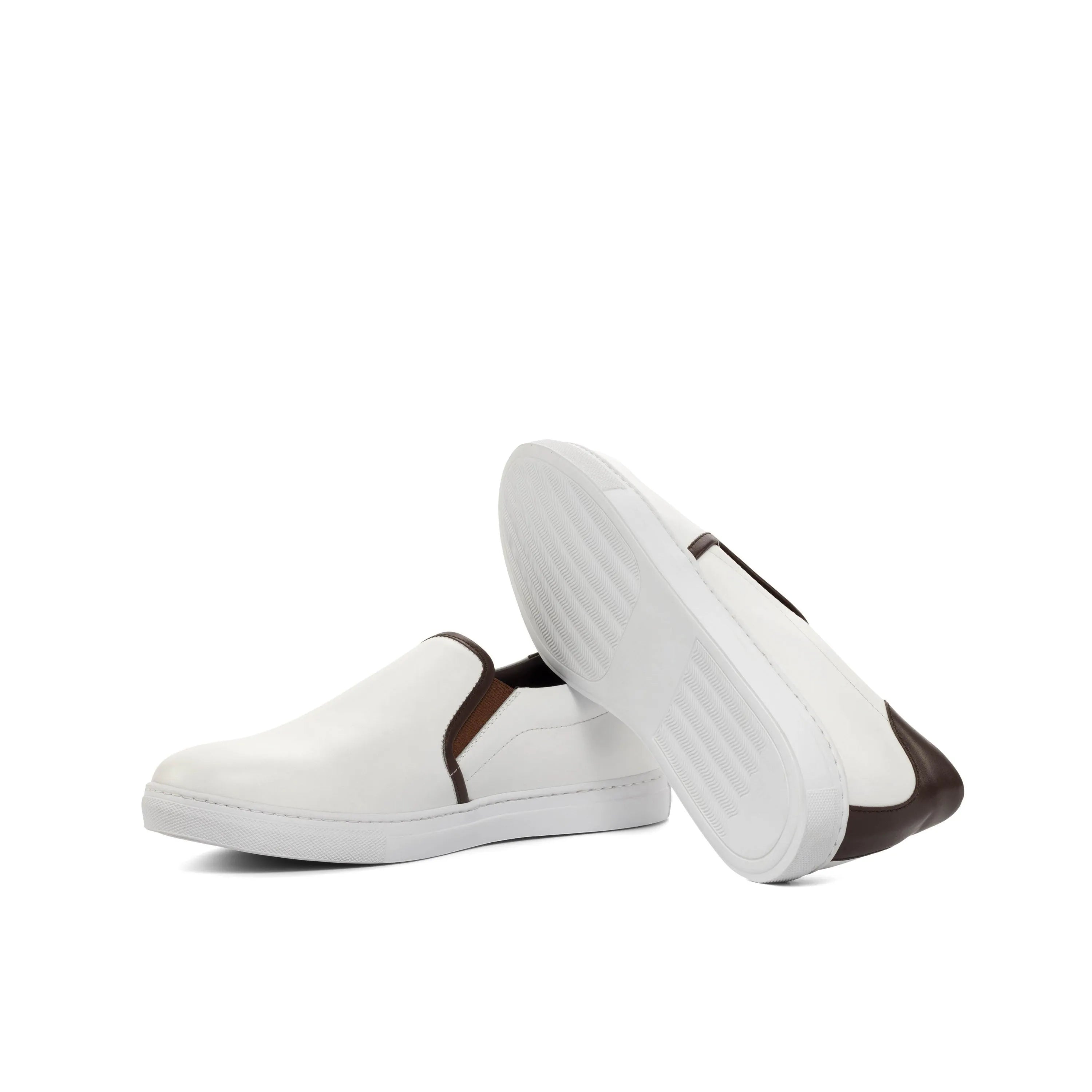 White leather slip-on shoes from Tuesday Slip on Sneakers collection