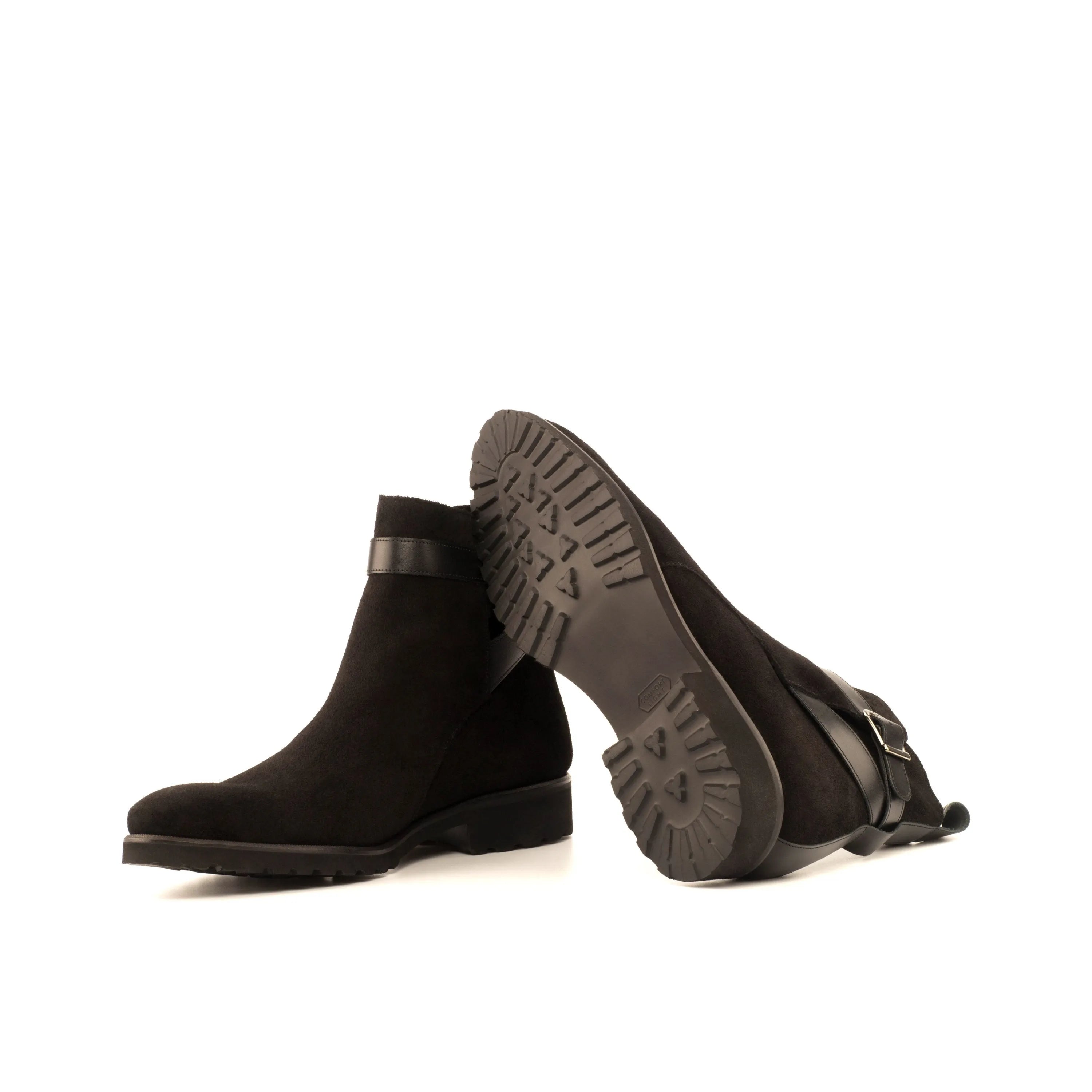 Black suede Vito Jodhpur Boots featuring a stylish ankle design for modern comfort