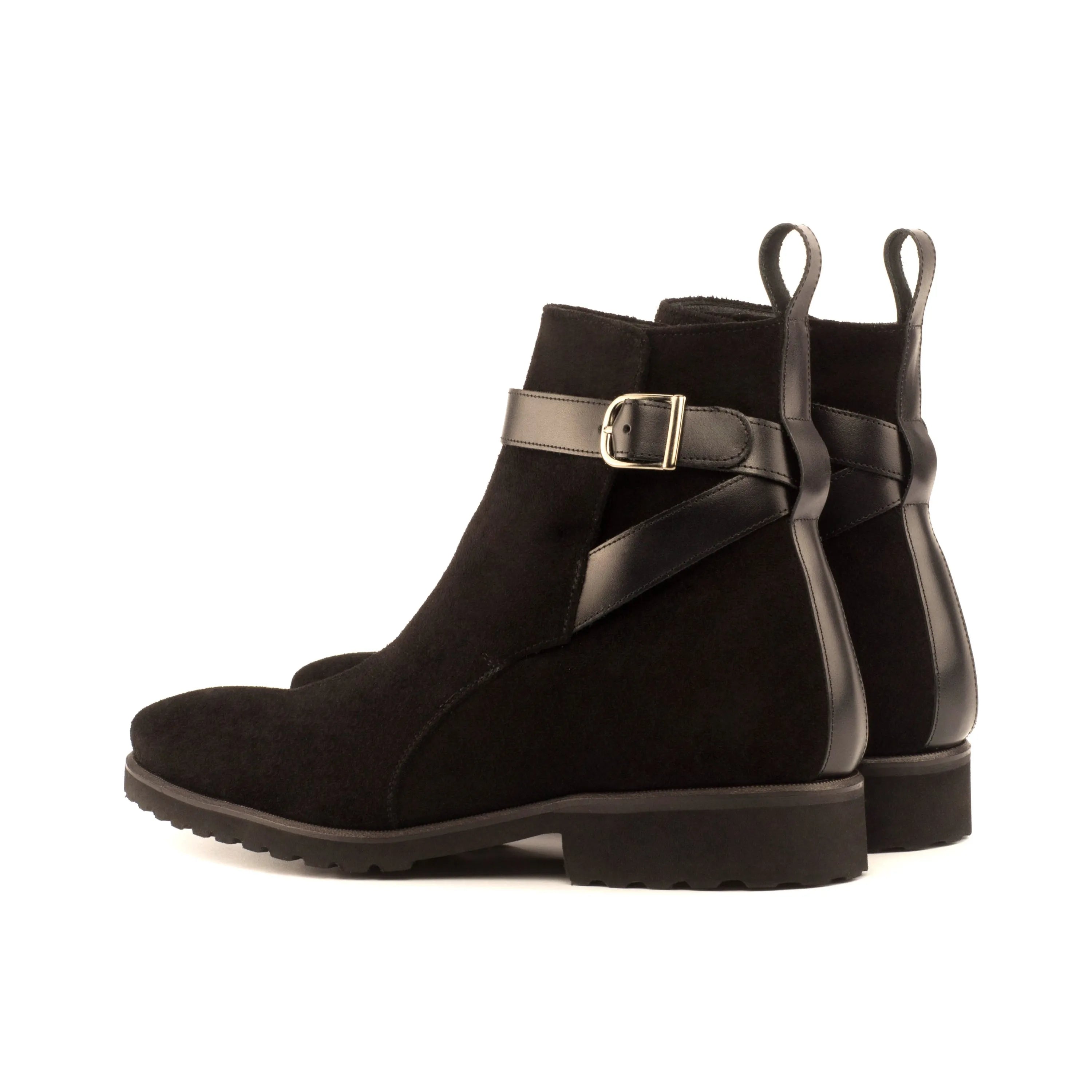 Black suede Vito Jodhpur Boots with buckle detail for stylish footwear options
