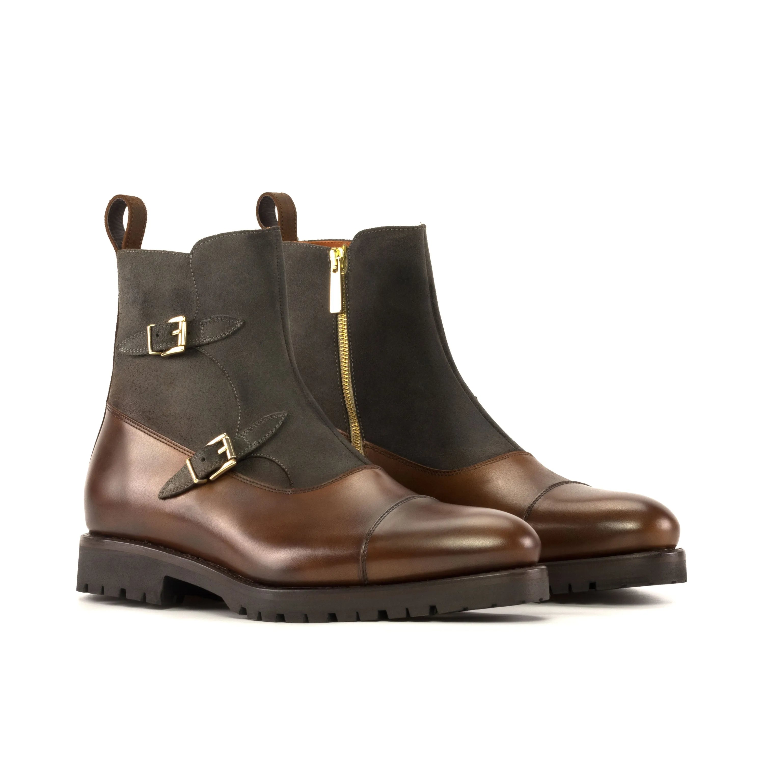 Two-tone leather ankle boots from the Walnik Octavian Boots collection