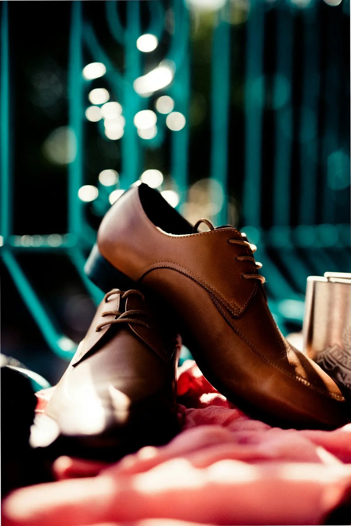 brown leather shoes