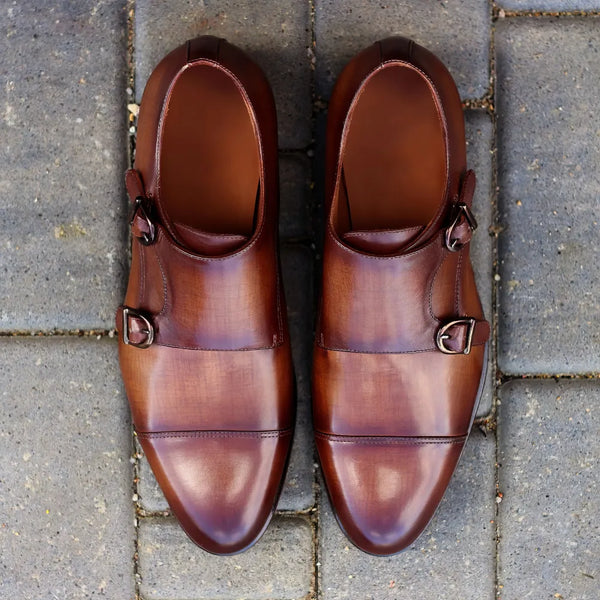 1897 Double Monk Patina Shoes - Men Dress