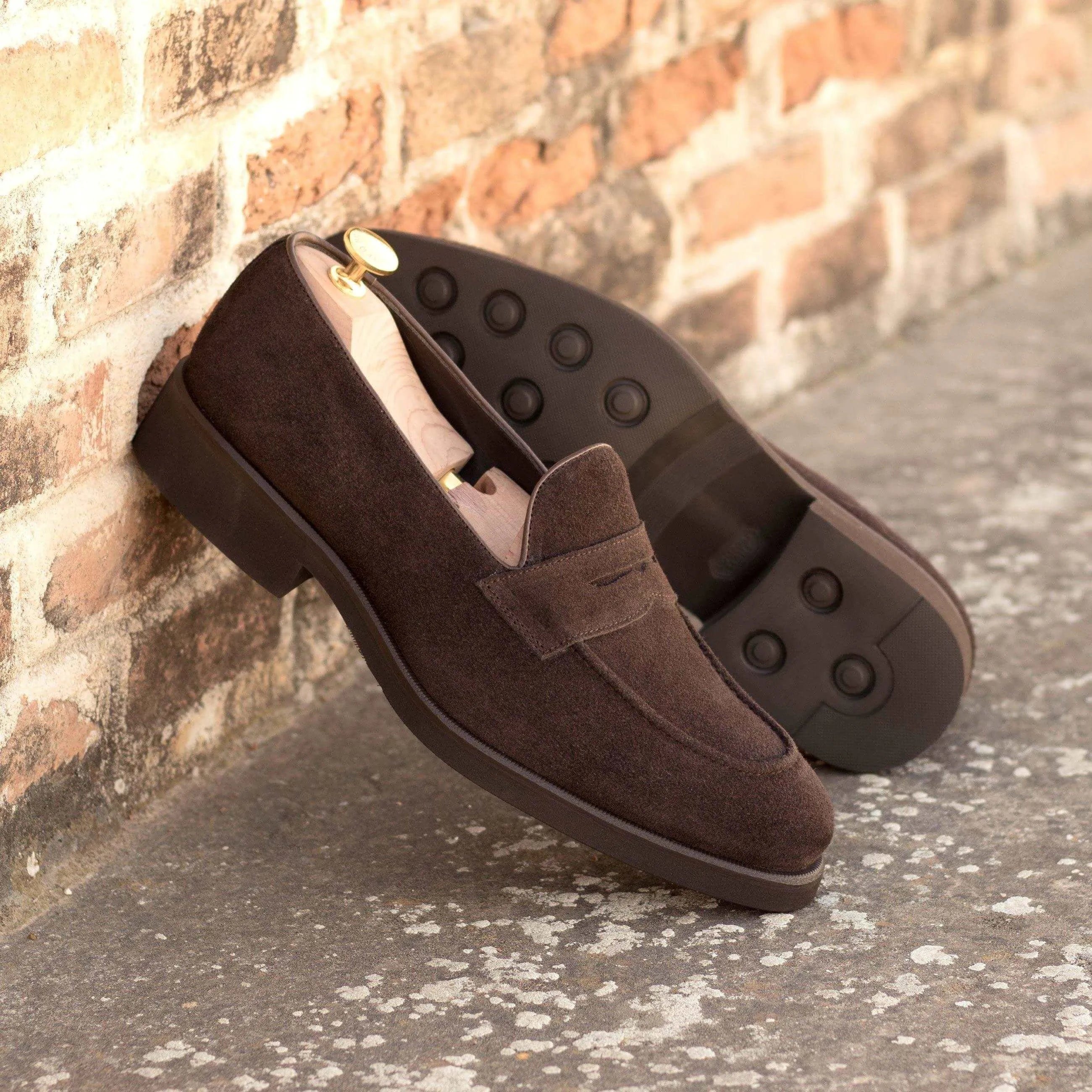 Brown suede 1955 Loafers, stylish shoes perfect for any casual or formal occasion