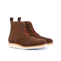 22 Military Brogue Boots - Premium Men Dress Boots from Que Shebley - Shop now at Que Shebley