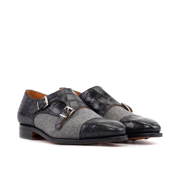 Oro Double Monk - Premium Men Dress Shoes from Que Shebley - Shop now at Que Shebley