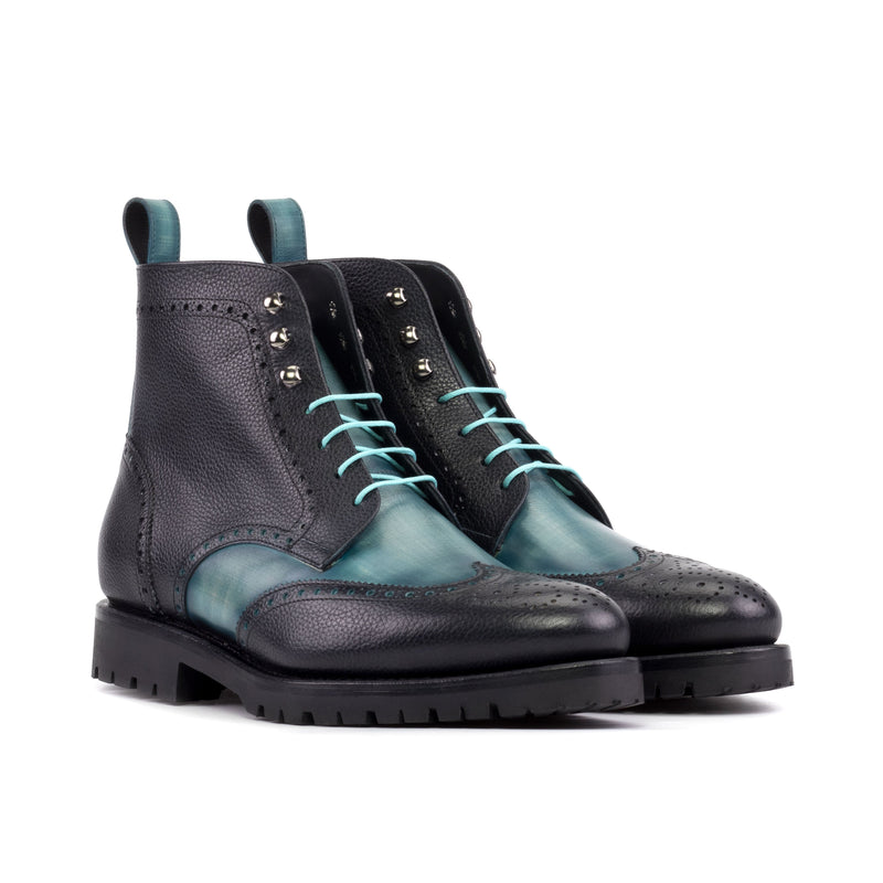 Manolo Patina Military Brogue Boots - Premium Men Dress Boots from Que Shebley - Shop now at Que Shebley