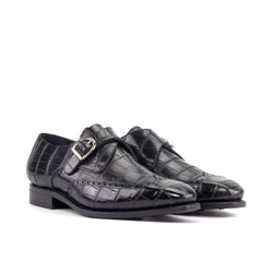 1825 Alligator Single Monk Shoes - Premium Men Dress Shoes from Que Shebley - Shop now at Que Shebley