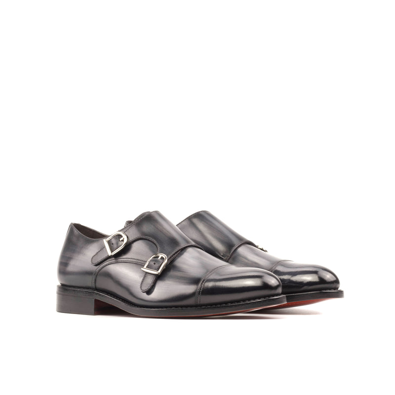 5940 Double Monk Patina Shoes - Premium Men Dress Shoes from Que Shebley - Shop now at Que Shebley