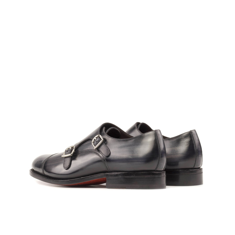 5940 Double Monk Patina Shoes - Premium Men Dress Shoes from Que Shebley - Shop now at Que Shebley