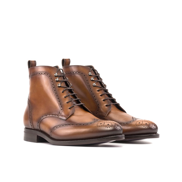 5942 Military Brogue Boots - Premium Men Dress Boots from Que Shebley - Shop now at Que Shebley