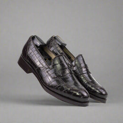 Karma Alligator Loafers - Premium Men Dress Shoes from Que Shebley - Shop now at Que Shebley