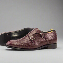 Amiri Alligator Double Monk - Premium Men Dress Shoes from Que Shebley - Shop now at Que Shebley