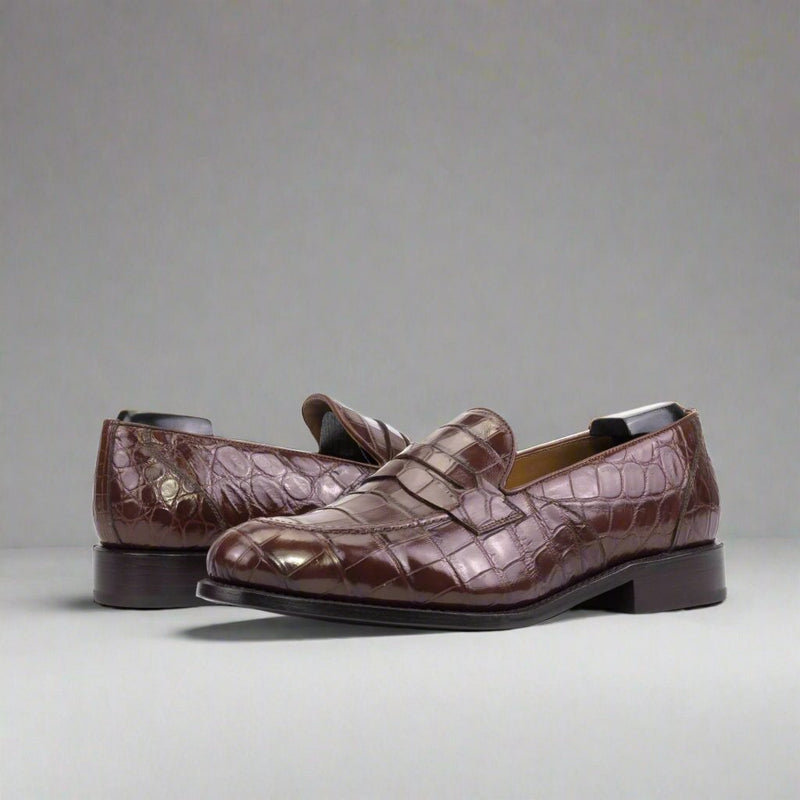 TheDon Alligator Loafers - Premium Men Dress Shoes from Que Shebley - Shop now at Que Shebley