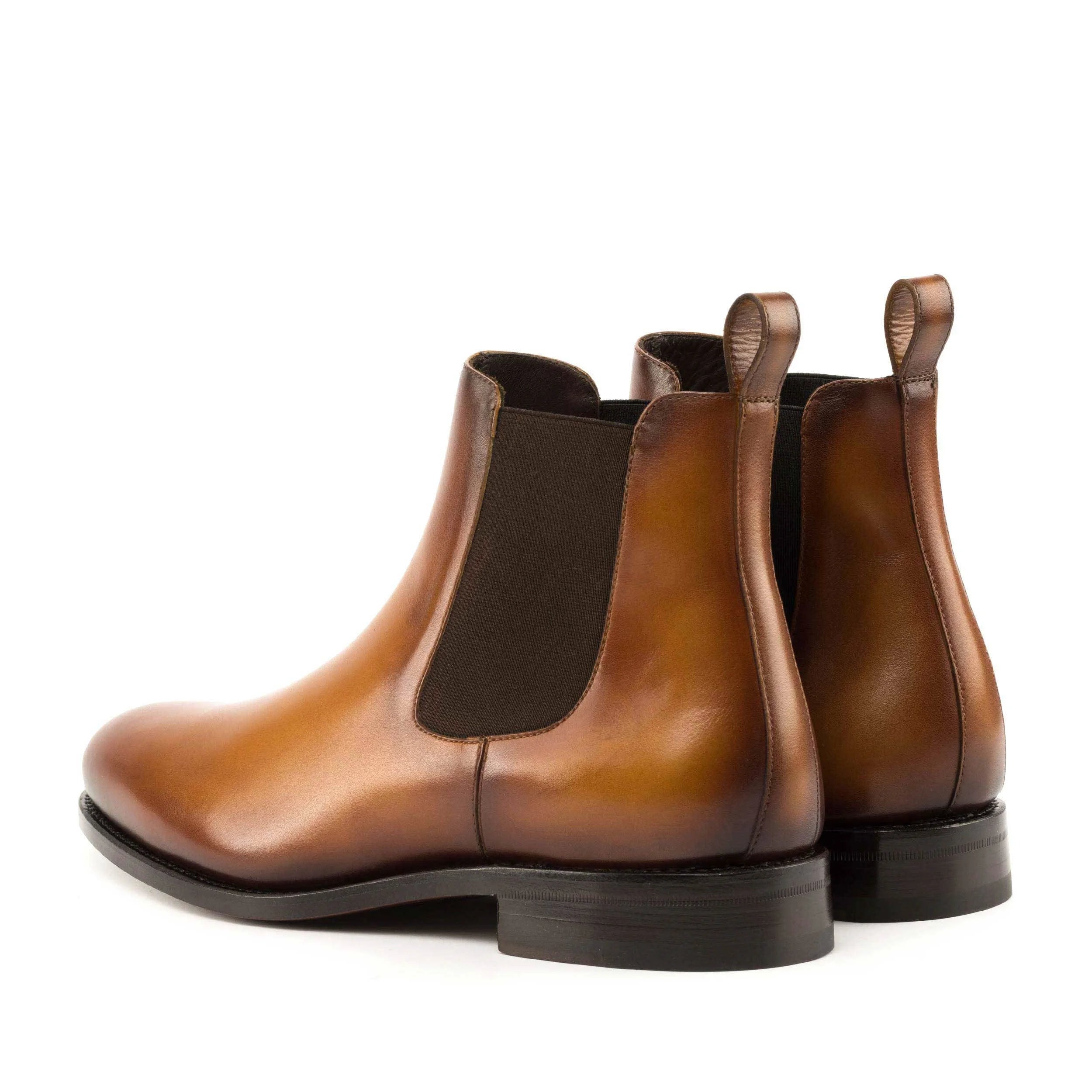 Pair of brown calf leather Chelsea boots from the 6009 Chelsea Boots collection