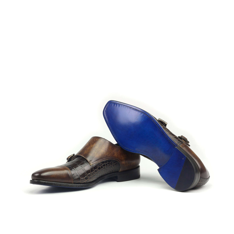 Abraham Double Monk Patina shoes - Premium Men Dress Shoes from Que Shebley - Shop now at Que Shebley