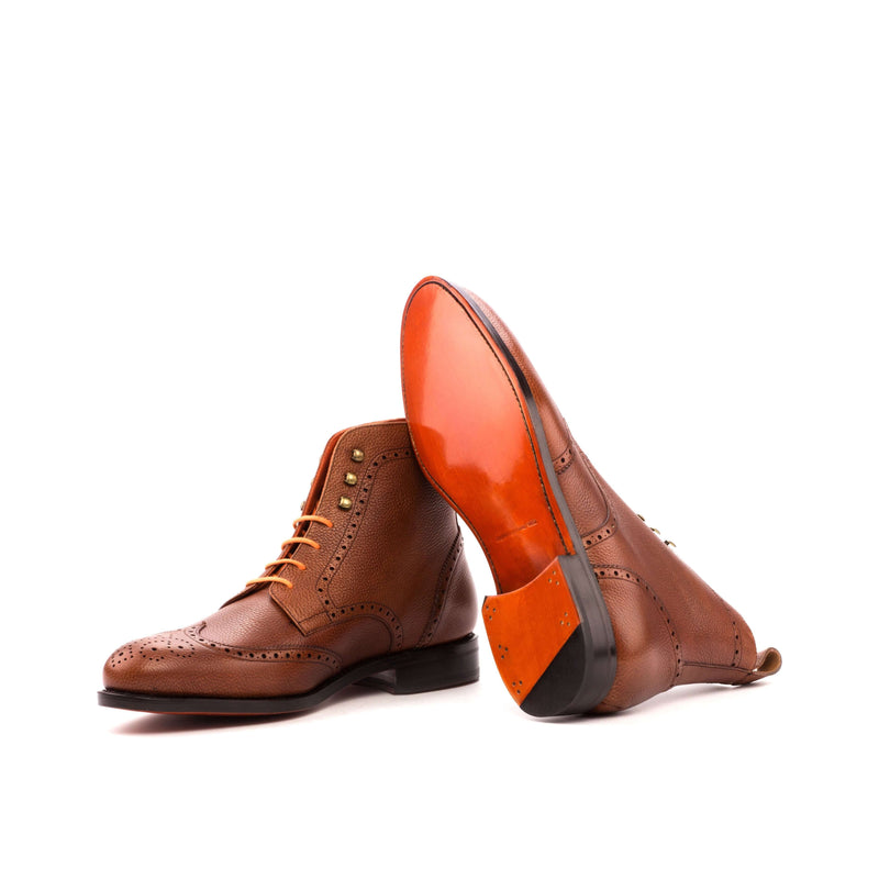Aram Military Brogue Boots - Premium Men Dress Boots from Que Shebley - Shop now at Que Shebley