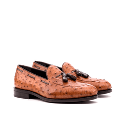Atilla Ostrich Loafers - Premium Men Dress Shoes from Que Shebley - Shop now at Que Shebley