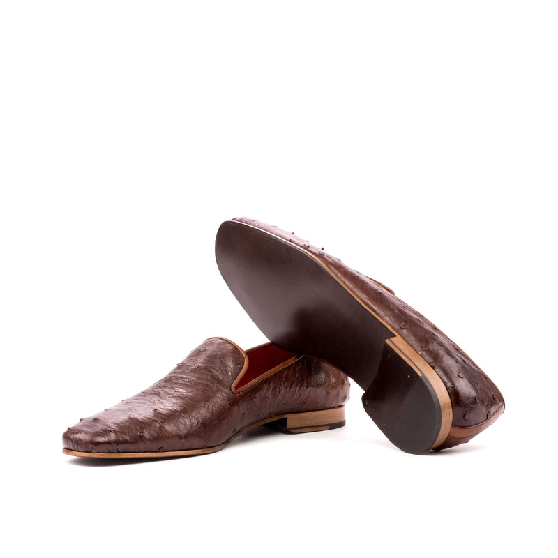 Basil Drake Ostrich Slip on - Premium Men Dress Shoes from Que Shebley - Shop now at Que Shebley