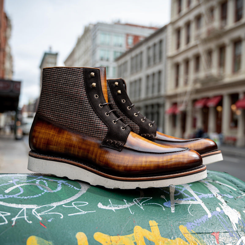 Brooklyn Patina Moc Boot II - Premium Men Dress Boots from Que Shebley - Shop now at Que Shebley