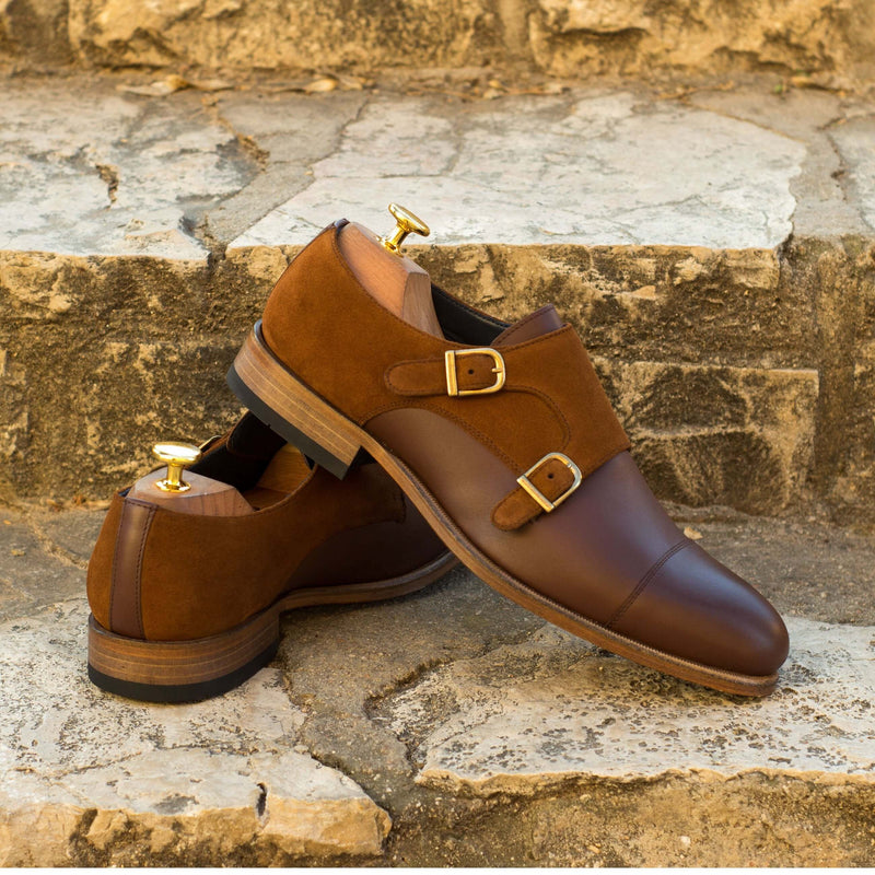 Brusca Double Monk - Premium Men Dress Shoes from Que Shebley - Shop now at Que Shebley