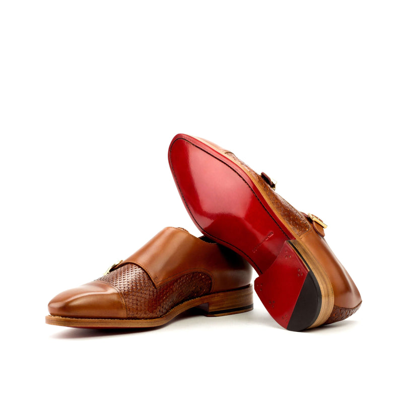 Callias Python double Monk - Premium Men Dress Shoes from Que Shebley - Shop now at Que Shebley