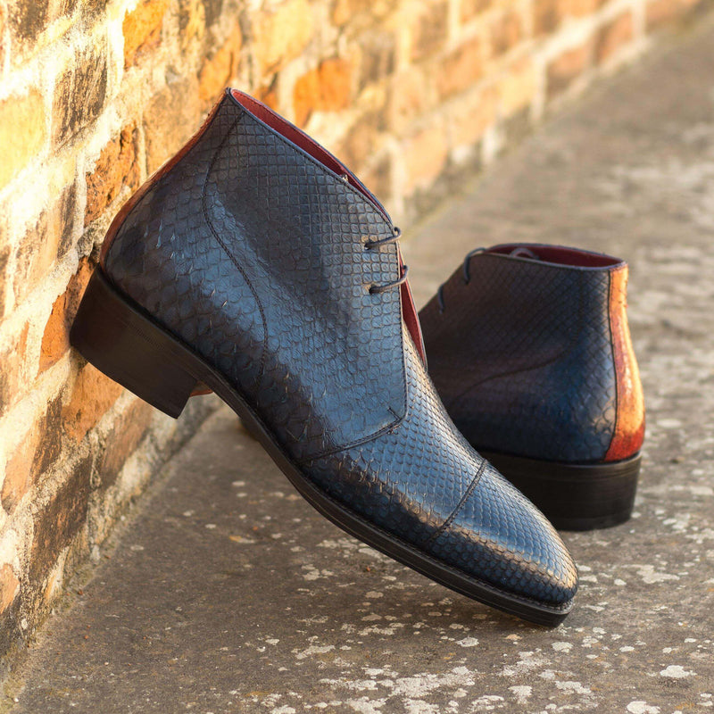 Chance Python Chukka Boots - Premium Men Dress Boots from Que Shebley - Shop now at Que Shebley