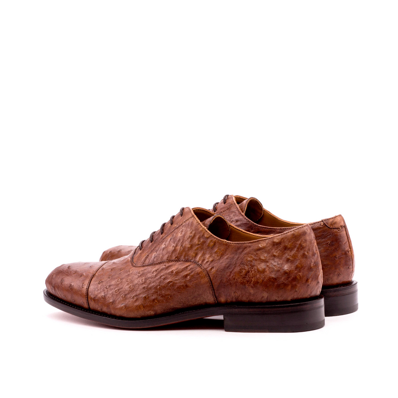 Darwin Oxford Ostrich shoes - Premium Men Dress Shoes from Que Shebley - Shop now at Que Shebley