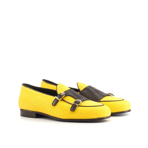 David Python monk slipper - Premium Men Dress Shoes from Que Shebley - Shop now at Que Shebley