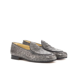 Dimo Ostrich Belgian Slipper - Premium Men Dress Shoes from Que Shebley - Shop now at Que Shebley