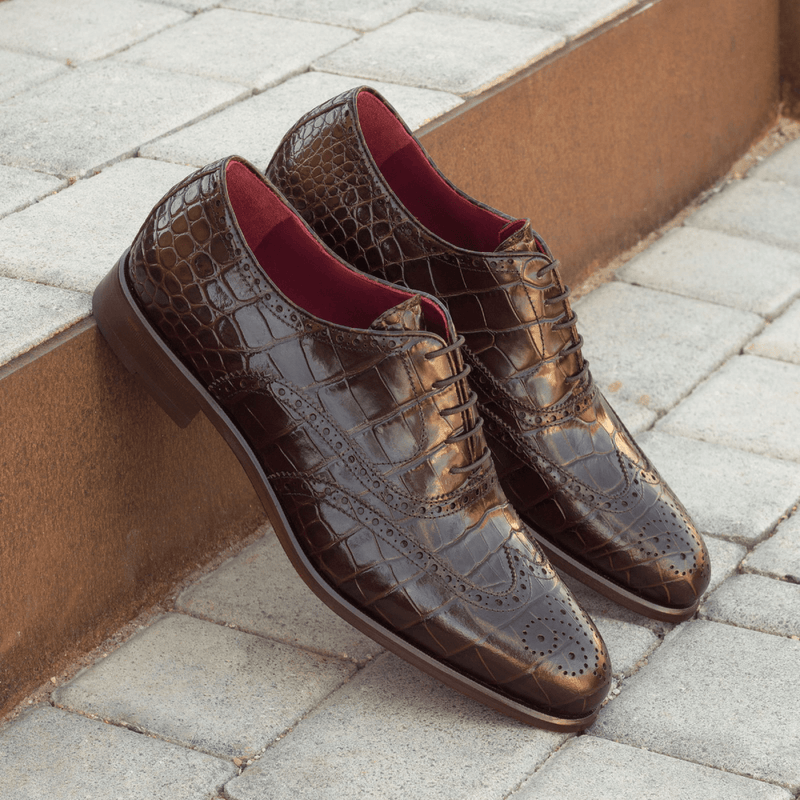 Dirk Full Brogue Shoes - Premium Men Dress Shoes from Que Shebley - Shop now at Que Shebley