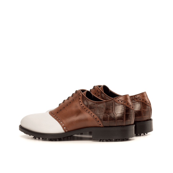 Dopud saddle golf shoes - Premium Men Golf Shoes from Que Shebley - Shop now at Que Shebley
