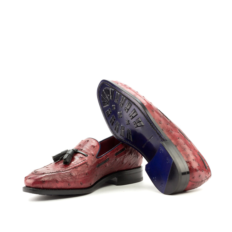 Duris Ostrich Loafers - Premium Men Dress Shoes from Que Shebley - Shop now at Que Shebley