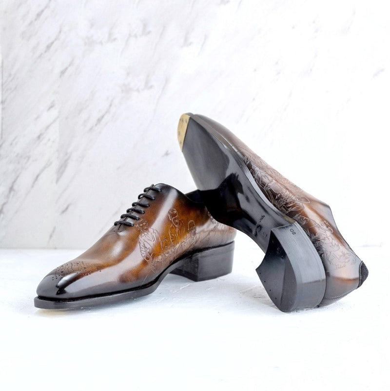 El President Patina Whole cut Shoes - Premium Men Shoes Limited Edition from Que Shebley - Shop now at Que Shebley