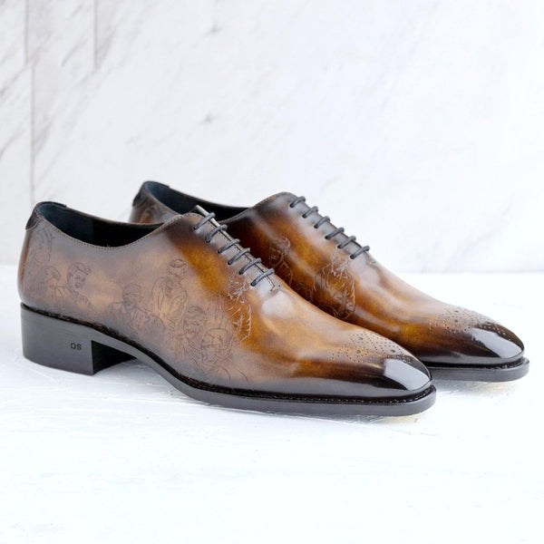 El President Patina Whole cut Shoes - Premium Men Shoes Limited Edition from Que Shebley - Shop now at Que Shebley