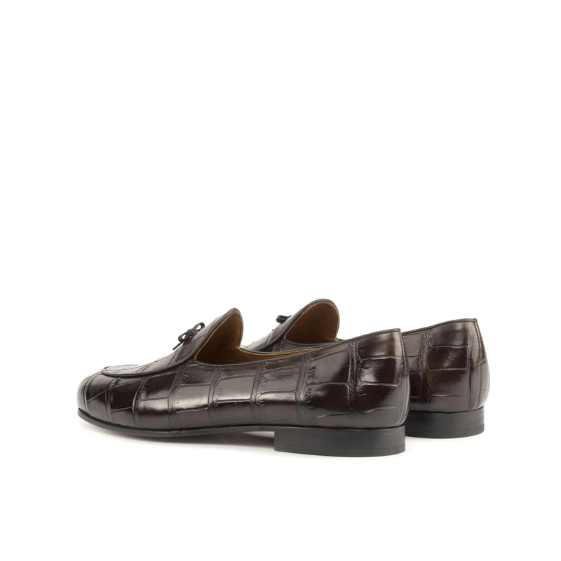 Emancio Alligator Belgian Slipper - Premium Men Dress Shoes from Que Shebley - Shop now at Que Shebley