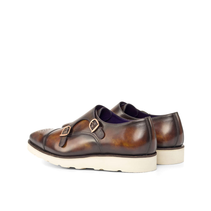 Franko Double Monk Patina Shoes - Premium Men Dress Shoes from Que Shebley - Shop now at Que Shebley